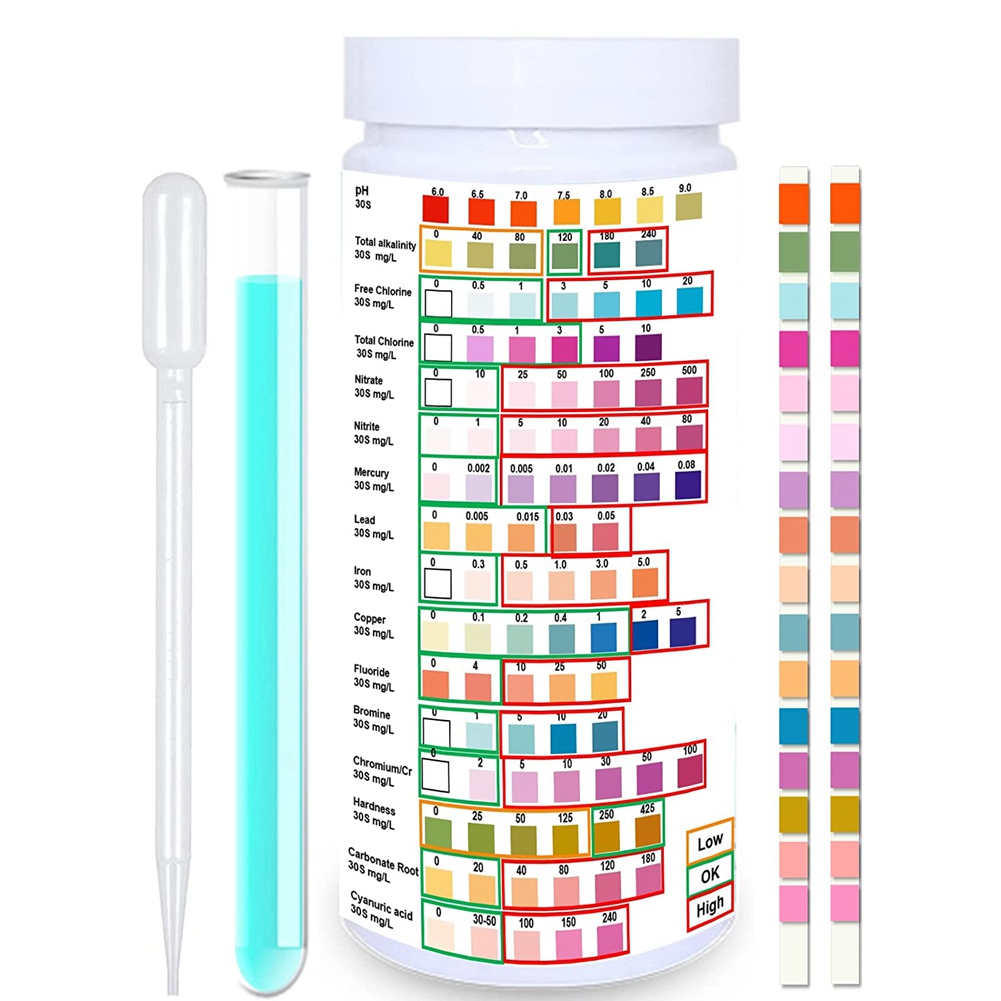 Ph Strip Test - Tiras De Teste De Água Para