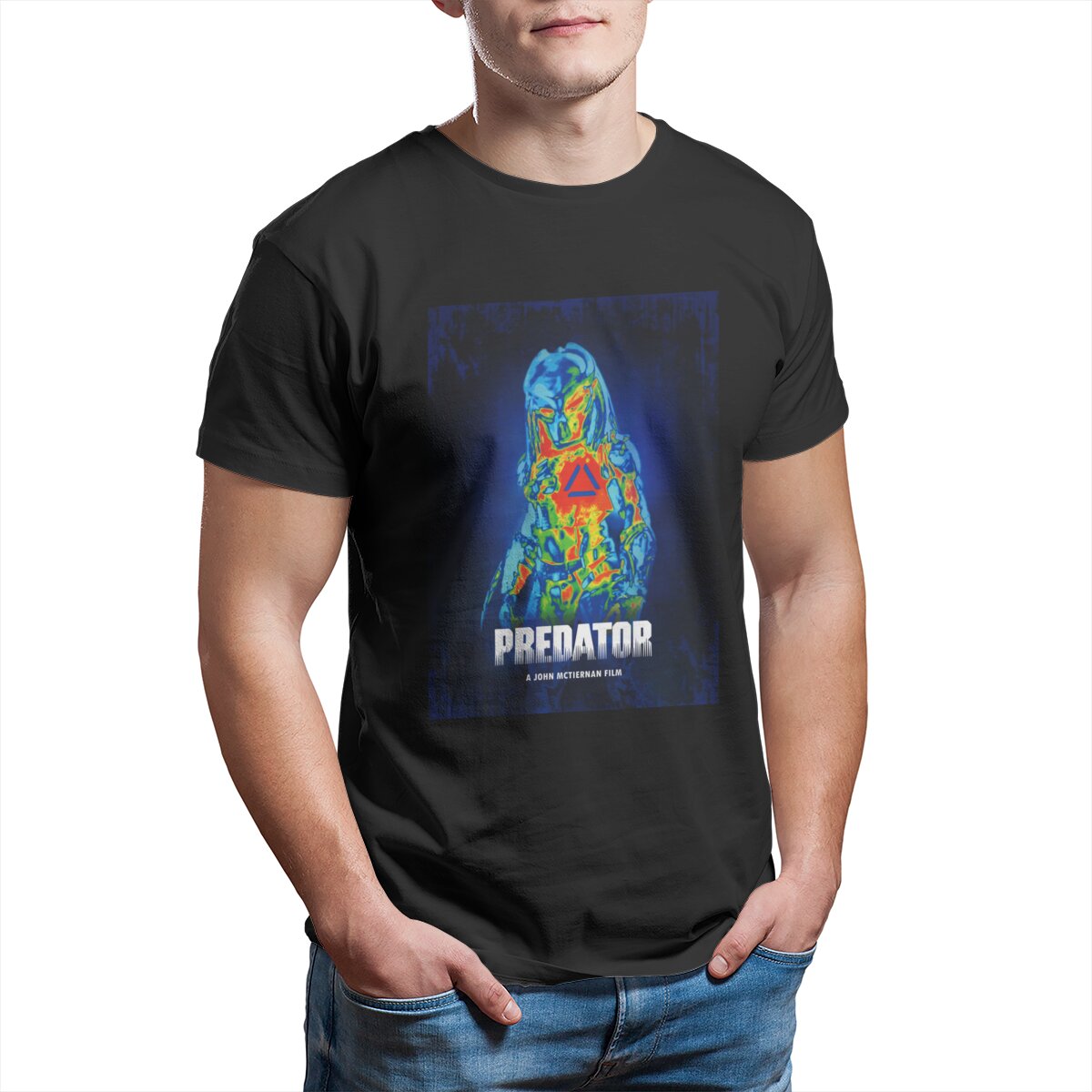 Science Hunter - Alien vs predador caçador camiseta masculina,