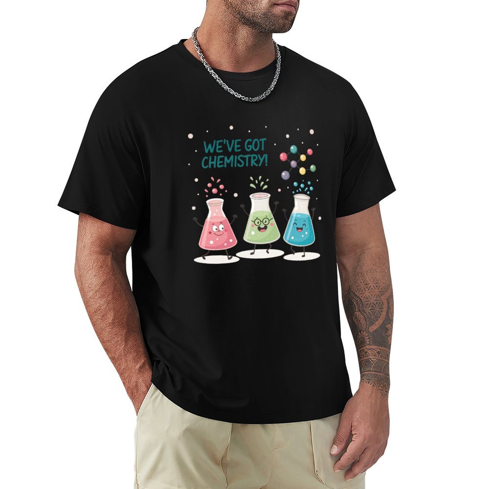 Science Buddy - Camiseta Science Beaker Buddies com Estampa
