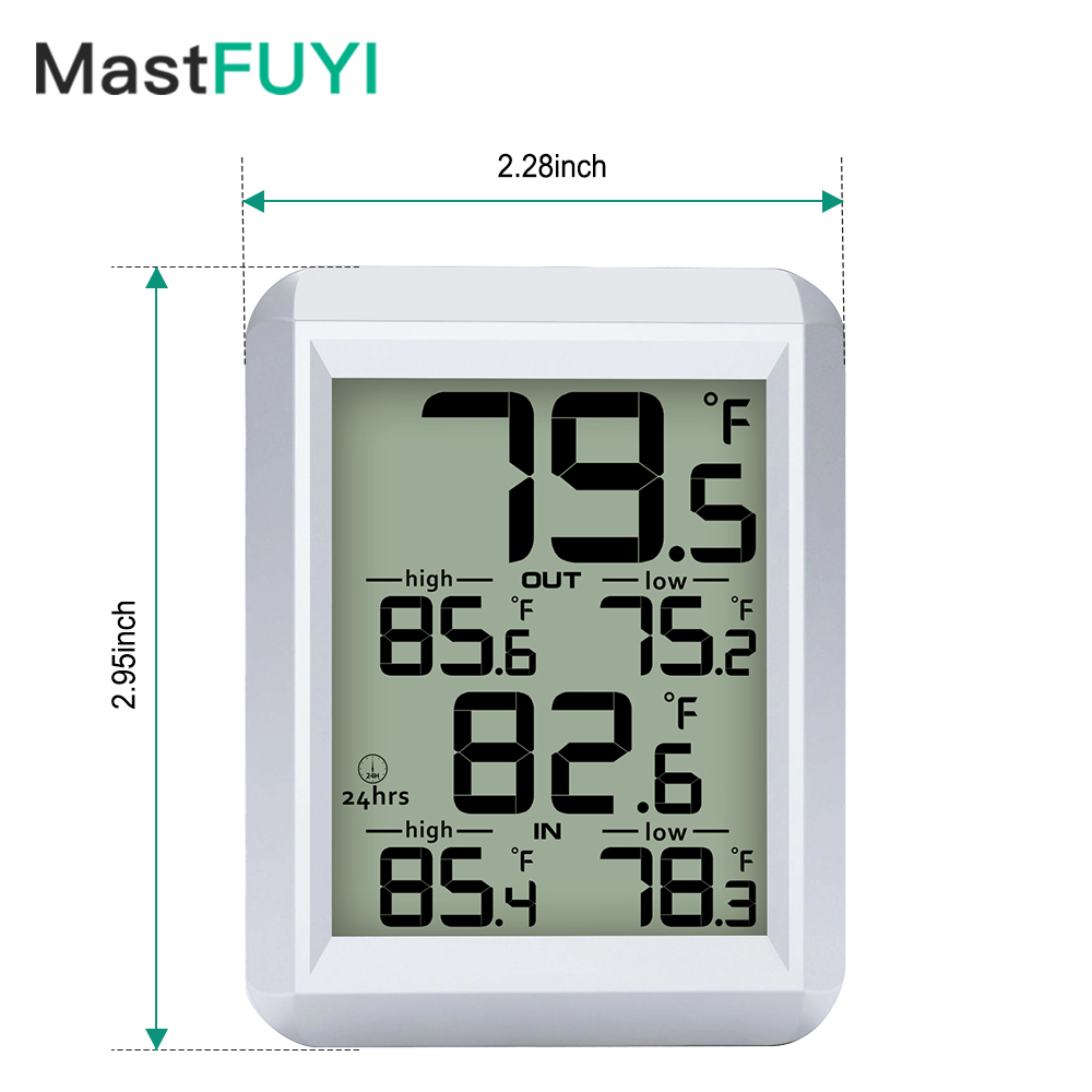 MASTFUYI Termômetro Digital In - Weather Station Indoor avaliação e preço