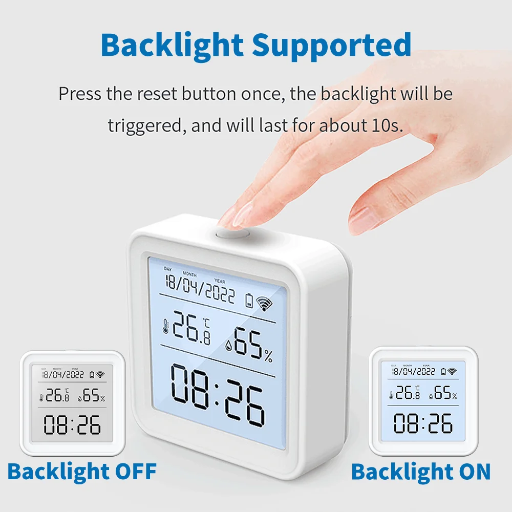Tuya zigbee wifi sensor de umi - Weather Station Indoor avaliação e preço