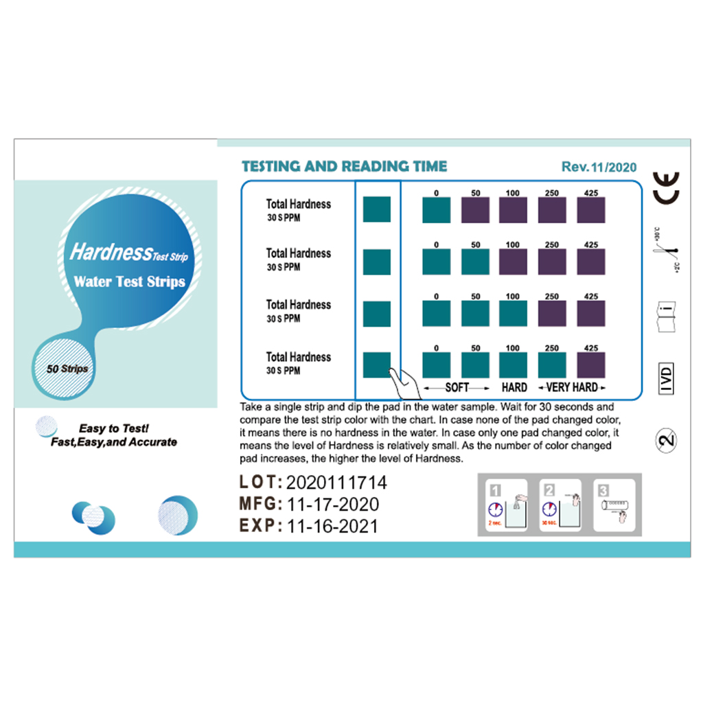 Tira completa do teste da dure - Water Testing Kit avaliação e preço