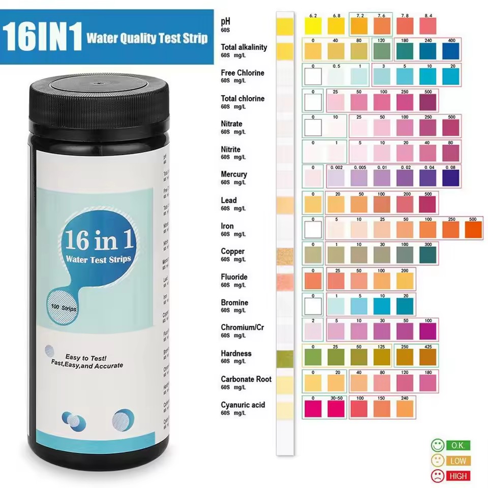 16 em 1 kits de teste de água  - Water Testing Kit avaliação e preço