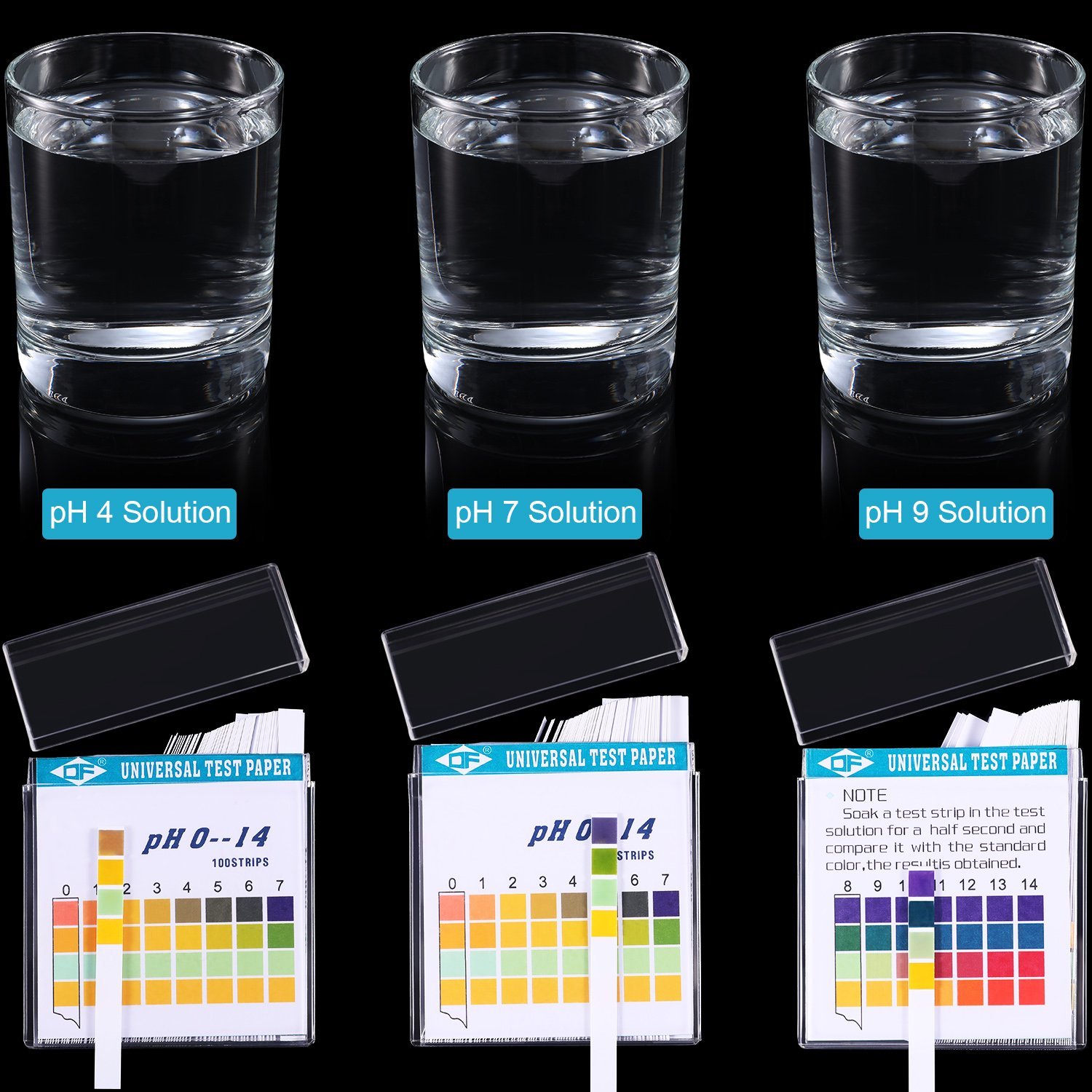 100 tiras 0-14 ph ácido alcali - Water Testing Kit avaliação e preço