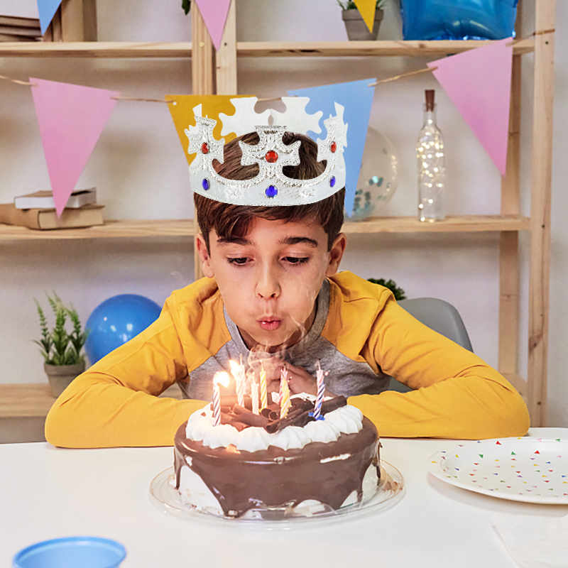 Ouro e prata coroa aniversário - Science Of Happiness avaliação e preço