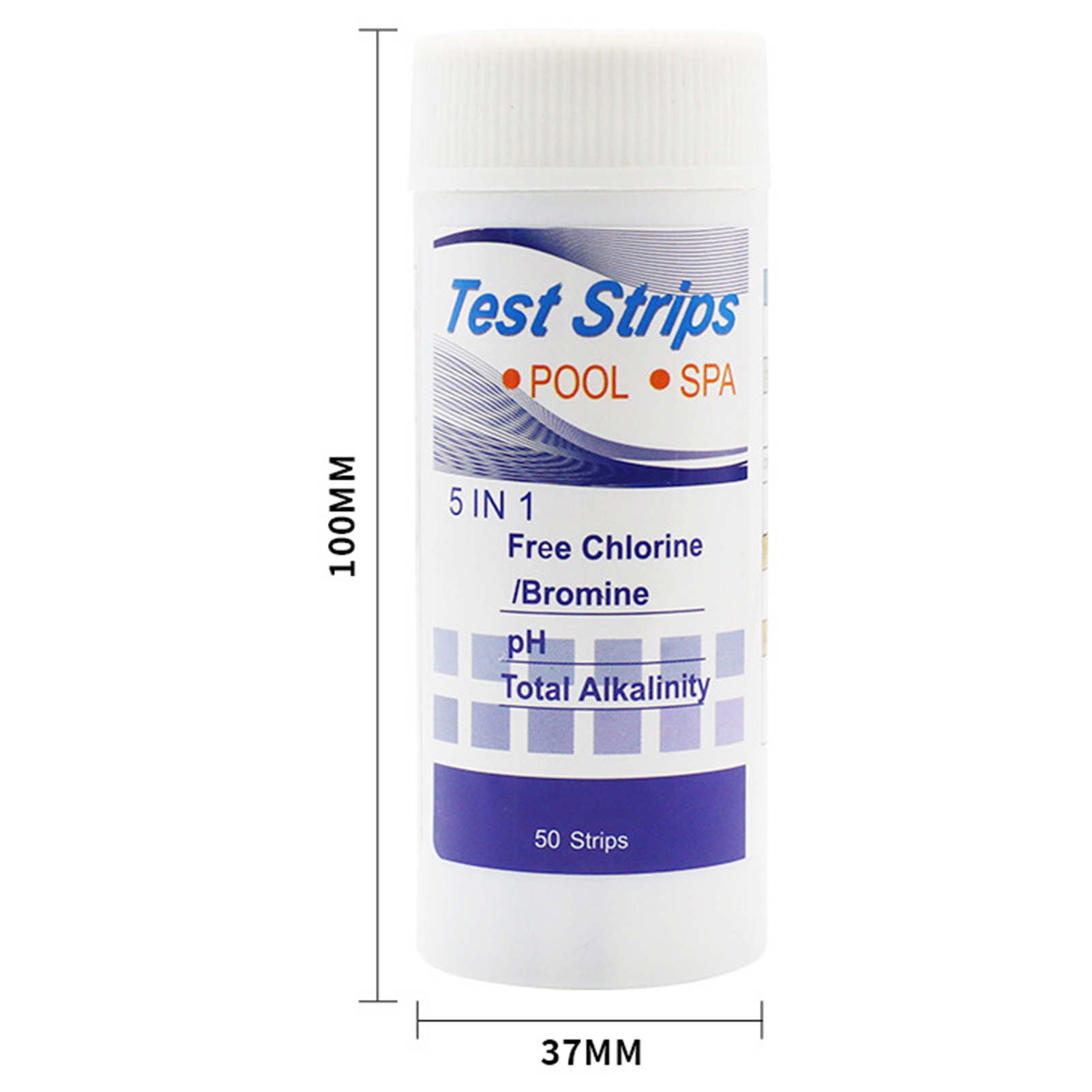 50 tiras de teste de cloro e p - Ph Strip Test avaliação e preço